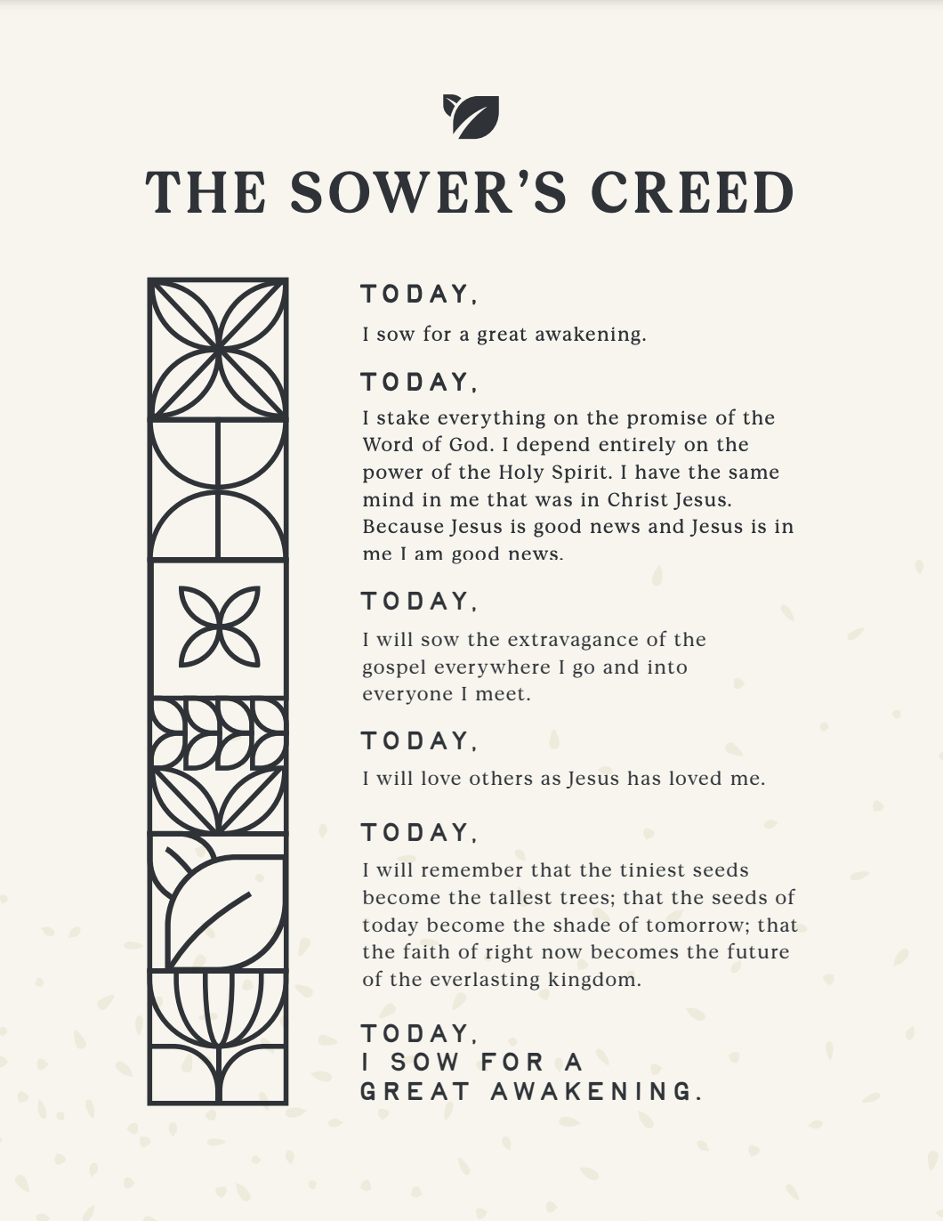 The Sower's Creed - Digital Download